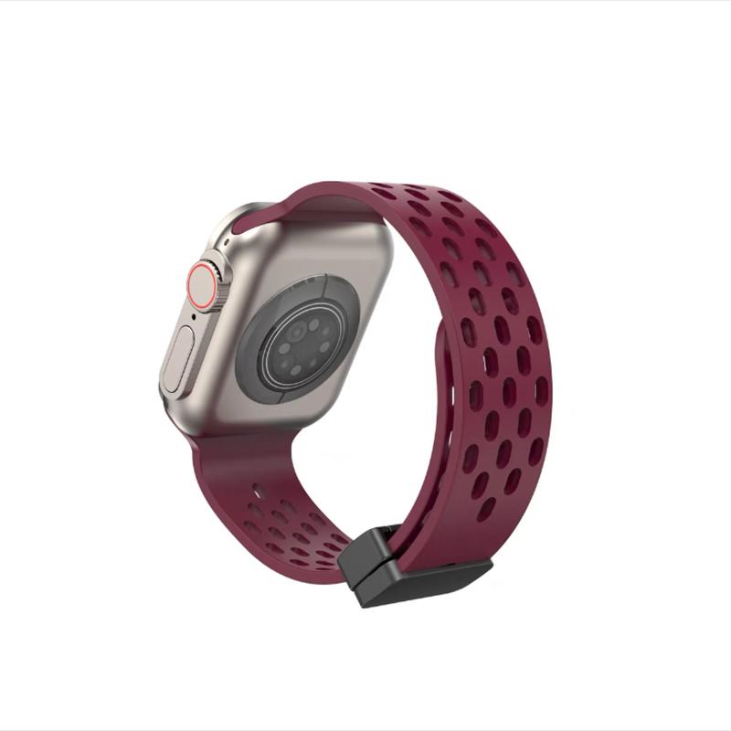 Браслет из жидкого силикона с магнитным ремешком для Apple Watch Ultra Band 44 мм, 45 мм, 49 мм, 38 мм, 40 мм, 41 мм, 42 мм, iWatch Series 7 8 se 6 5 3
