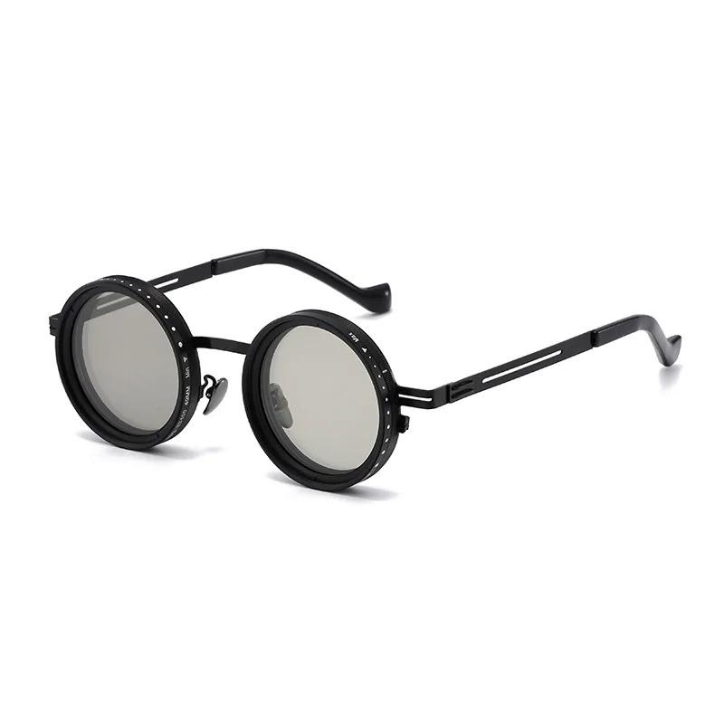 2026 Fashion New Unisex Handmade ND9 Level Sunglasses Stepless Rotating Filter Retro Polarized Sunglass Cycling Sports Glassees