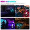 Wooden Led Projection Lamp Colorful Diamond Multipurpose Polar Star Floor Lamp Night Light Bohemian