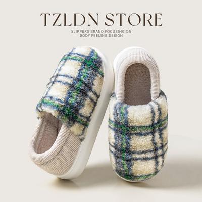 Японские бесшумные хлопковые тапочки женские зимние домашние утолщенные и теплые парные хлопковые туфли мужские