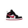 Детские кроссовки Jordan 1 Mid Newspaper Air Times (ТД) Черный/Тренировочный Красно-Белый