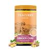 TEACURRY Ginger Chai (100 Grams, 50 Cups) - Adrak Chai with Assam Black Tea - 100% Natural Flavoured Tea with Real Ginger