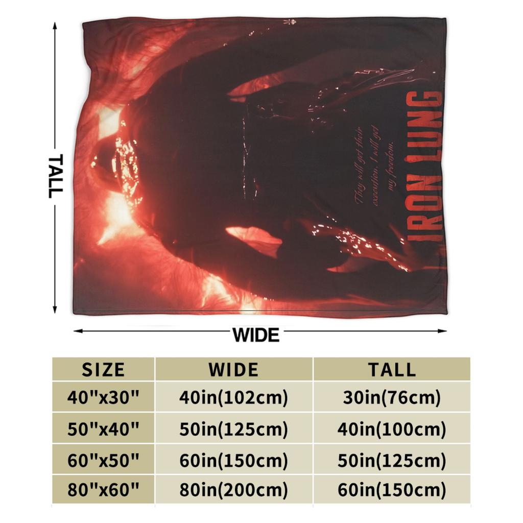 Super Soft Iron Lung Markiplier Movie 2026 Throw Blanket Premium Fleece Flannel Bed Blanket Warm Plush Blankets All Season Use