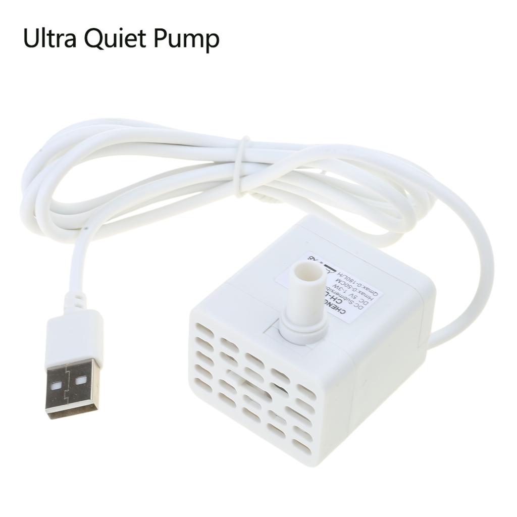 Replacement Pump for Pet Drinking Fountains Dog and for Cat Water Dispensers 1.5W Detachable Water Pump USB Cable DC5V 1