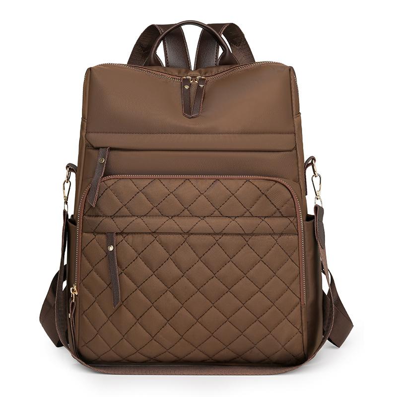 Ромбовидная вышивка рюкзак женский рюкзак большой емкости водоотталкивающий дорожный рюкзак