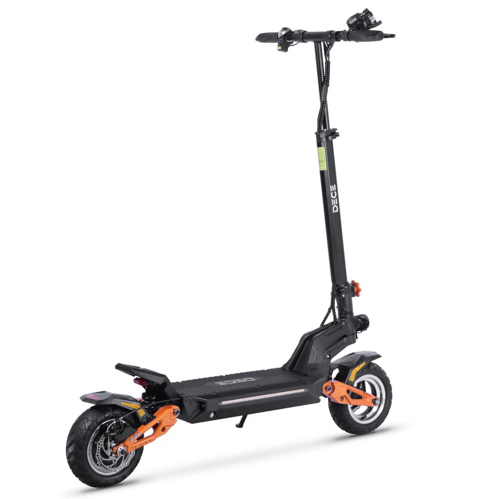 DECE DES20 48V Adult Urban Commuting Folding Electric Scooter 1200W Motor 48V13A Battery 10 Inch Off-Road Tires OutDoor EScooter