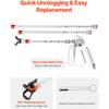 Airless Paint Spray Gun and Hose Kit, 3600PSI High Pressure Paint Sprayer Hose Set with 5 Tips, 211, 315, 417, 517, 623, Swivel Joint Airless Spray