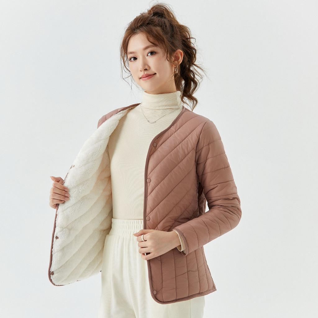 Зимняя мисс. Одежда для худых мам, хлопковая одежда, утепленная, утолщенная и увеличенная, хлопковая куртка, подкладка для женщин среднего возраста, хлопковая куртка 2377