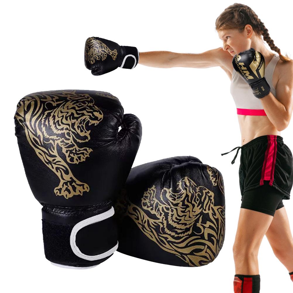 Боксерские перчатки, удобные перчатки для кикбоксинга, профессиональные боксерские перчатки из искусственной кожи, перчатки для тхэквондо, тренировочные перчатки с песком