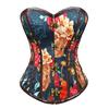 JYL TS Готический придворный корсет с узором из черепов