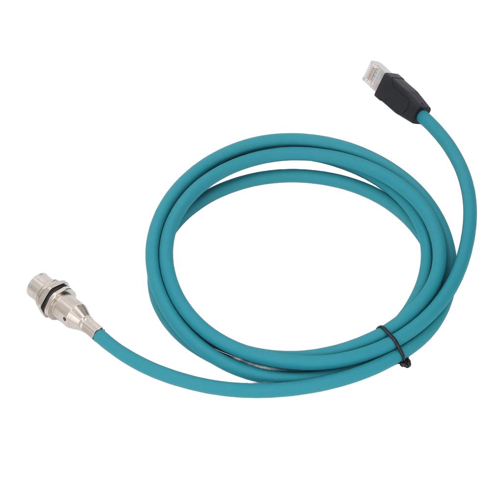 Ethernet Shielded Cable M12 8Pin X Code Female Rear Mount Socket to RJ45 Male Connector Adapter