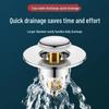 Aquarium Pop-Up Sink Drainer: Anti-Clog Bathroom Filter & Universal Press-Type Basin Accessory