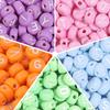 100/200/300/500pcs Acrylic Colorful Letter Beads Round Flat Loose Spacer Alphabet Beads For Jewelry Making DIY Handmade Bracelet