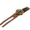 Brass Nautical Vintage Directional Magnetic Sundial Clock Wrist Marine Compass Navigation Steampunk Baptism Gifts Leather