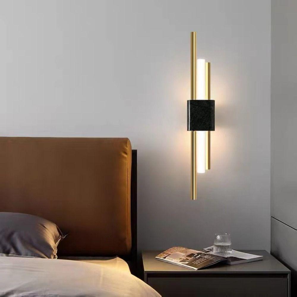Indoor Background Hotel For Bedroom Balcony Bronze Light Fixture Led Lamp Wall Lamps Night Light