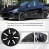 Матовые черные 19-дюймовые колпаки на колеса для Tesla Model Y 2021-2024 Колпаки на ступицы Аксессуары для Tesla Model Y 2024