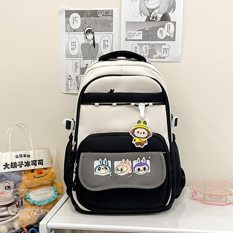 College Cute Style Cartoon Printed Student Backpack For Use Daily