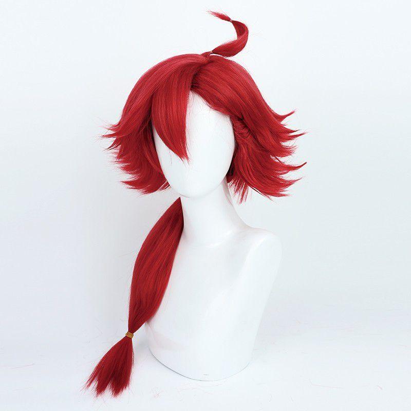 Gundam Suletta-mercury Wig Heat-resistant Synthetic Silk Fiber Cosplay Hairpiece