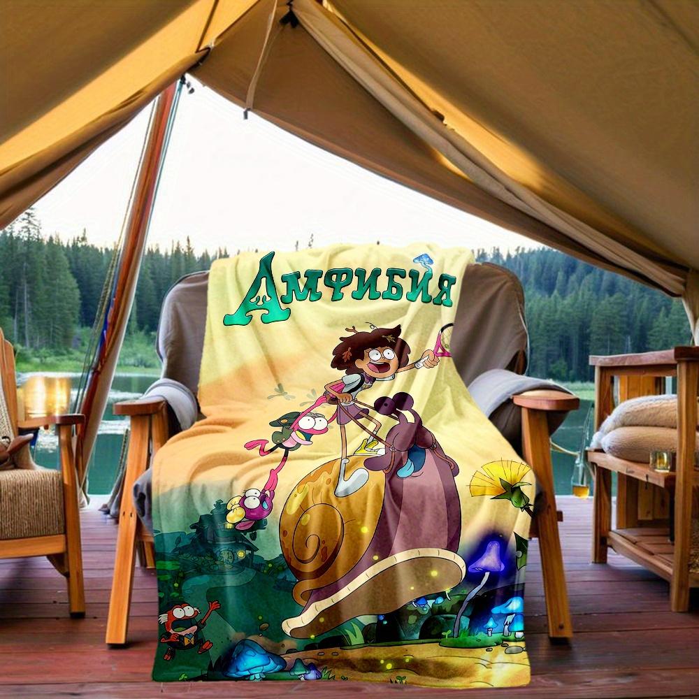 1 шт., Плед Дисней Амфибия Энн Бунчуй и Друзья, Мягкий Теплый Плед для Друга, Пледы для Улицы, Гостиной, Путешествий