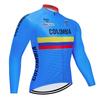 2025 COLOMBIA Autumn Men Long Sleeve Cycling Jersey Set Bib Pants Ropa Ciclismo MTB Bicycle Cycling Clothing Outdoor Sportswear