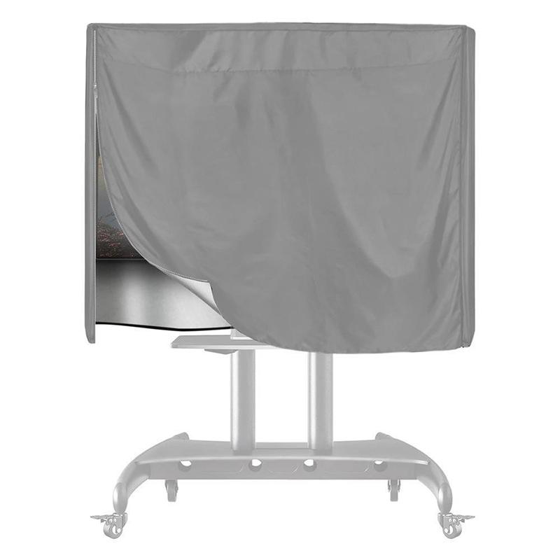 Waterproof Oxford Mobile TV Stand Cover Outdoor Rolling TV Cart Dust Protector Patio Furniture Cover (Cover Only)
