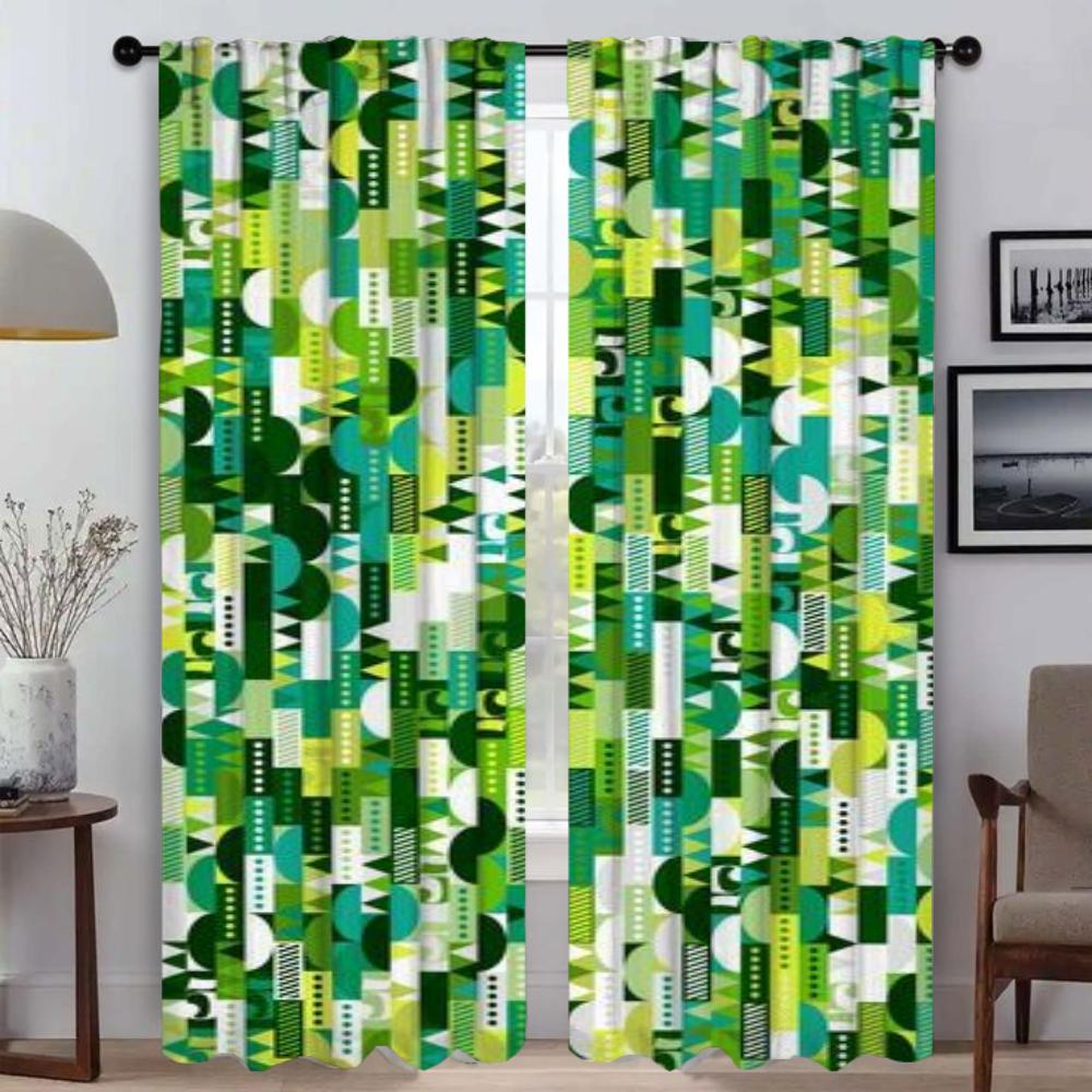 Окрашенный дизайн оконных занавесок для комнаты 2 панели современные шторы для гостиной 2 шт. перегородки шторы для домашнего интерьера