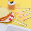 Kitchen Accessories Non-slip Handles BBQ Mini Creative Silicone Snack Food Tong