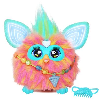 Hasbro Furby Coral интерактивная игрушка для мальчиков и девочек в возрасте 15 лет модная аниматронная электрическая плюшевая игрушка для детей F6744 подлинная новая модель