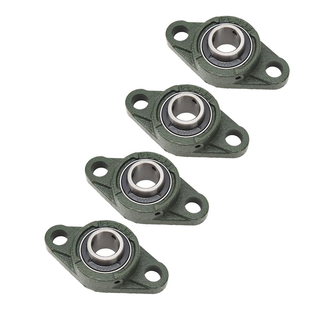 4 шт. Подшипниковые узлы UCFL205 Утолщенный внешний сферический металлический подшипниковый узел с винтами