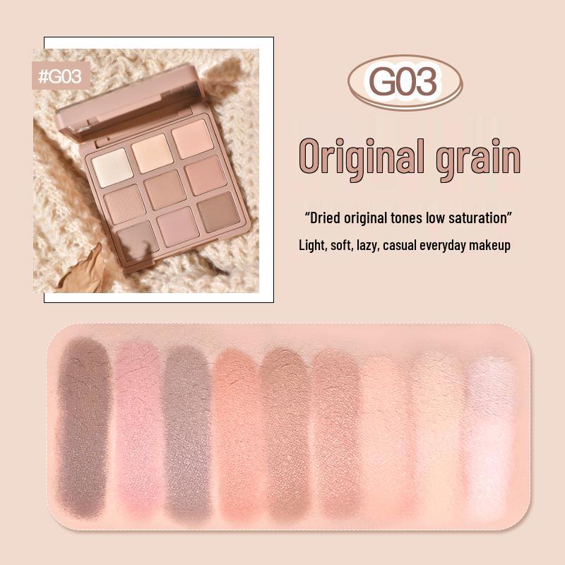 Палетка теней для век Gogotales GoGo Dance Christmas Chocolate 605: Матовая, Перламутровая, Землистые тона и Глиттер Палетка из девяти цветов.