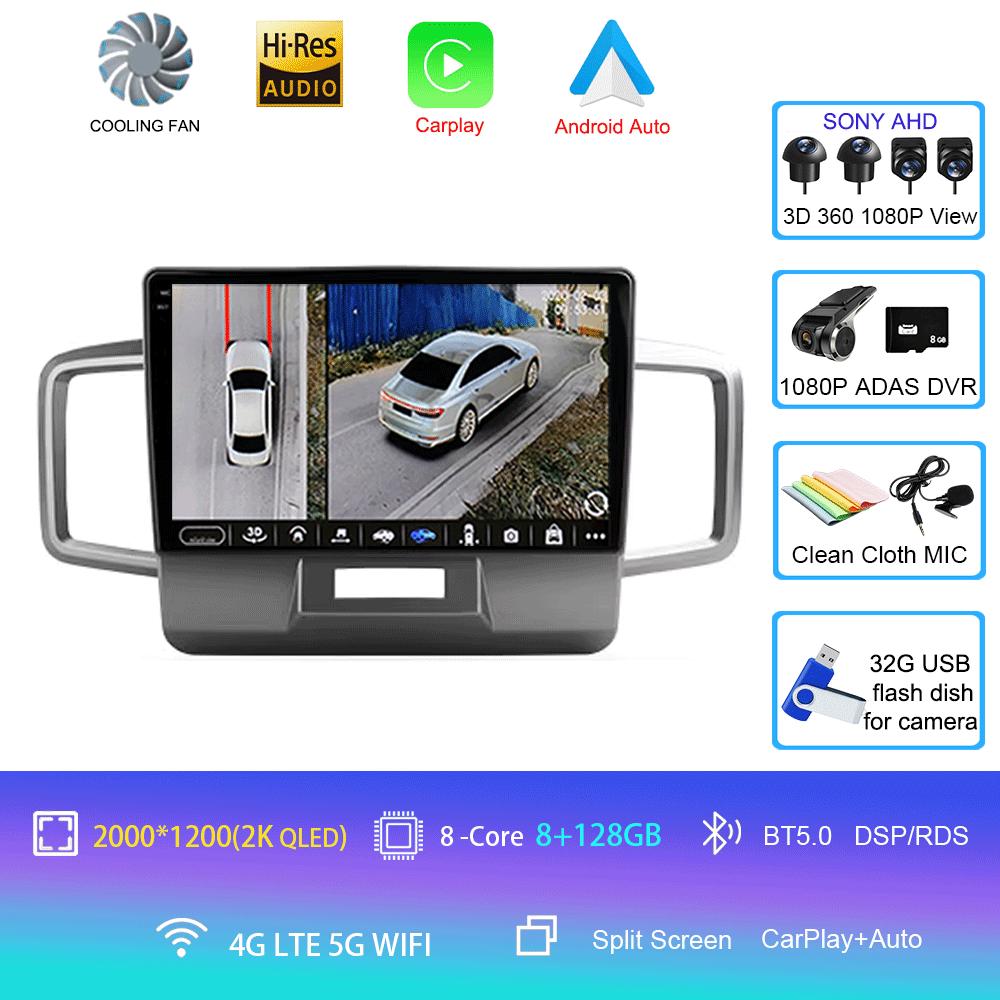 Автомобильное радио Android 13 CarPlay для Honda Freed 1 Spike 2008-2016 Мультимедийный видеоплеер 2din Навигация Стерео Головное Устройство Auto DSP