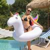 Summer Pool Inflatable Toys Cartoon Unicorn Shape Swimming Ring PVC Thickened  Air Beach Party Water Toys for Kids Adults
