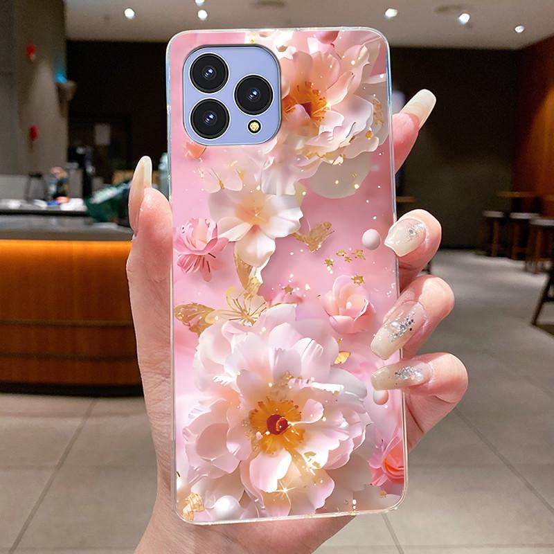 Чехол для телефона Cubot P80 Coque Бабочка Бант Защитный корпус CubotP80 Чехол Capa Прозрачный Мягкий Силикон TPU Покрытие Funda
