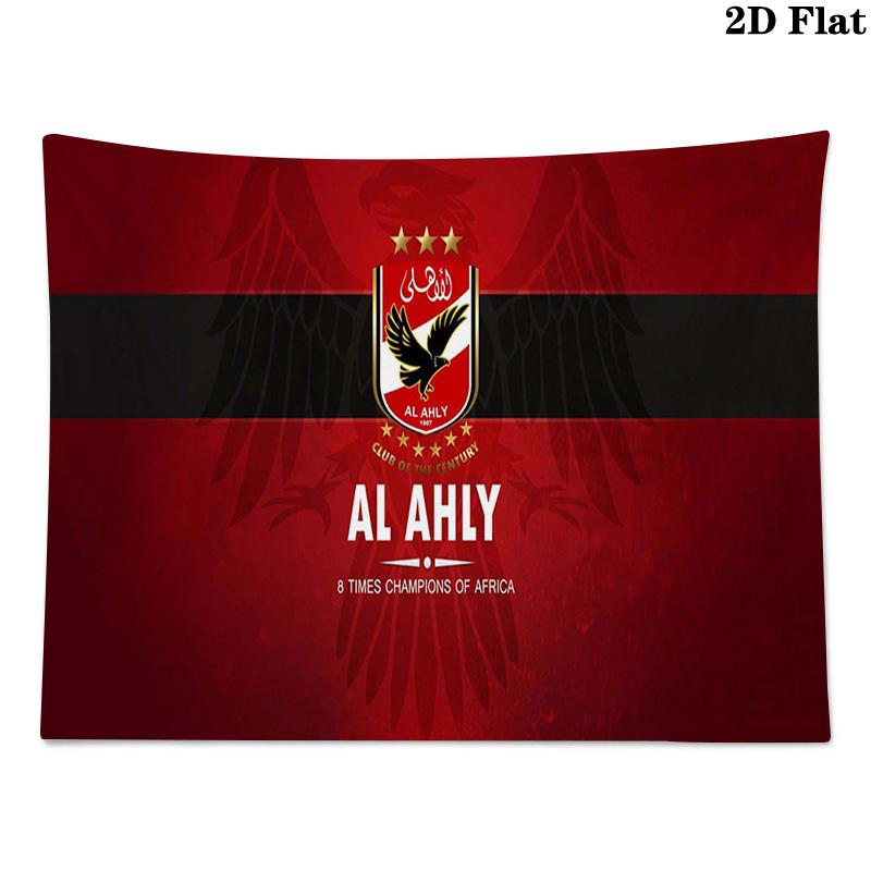 Al Ahly Sporting Wall Tapestry Aesthetic Wall Hanging Printed Fabric Blanket Decorative Tapestries for Bedroom Living Room Home Decor