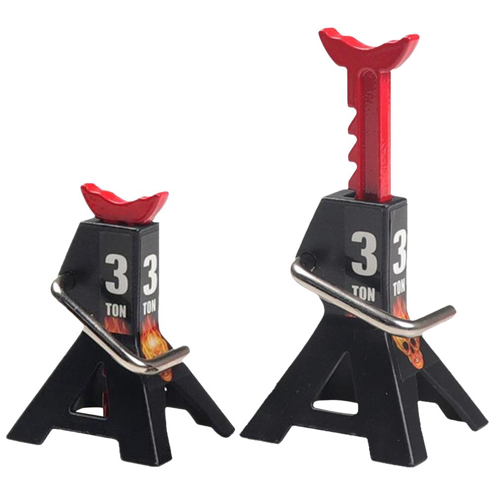 2 шт. имитация металлической рамы, размещенный держатель, регулируемая высота, мини-домкрат, 3-тонные напольные домкраты, стойки для гусеничного автомобиля с радиоуправлением 1/10