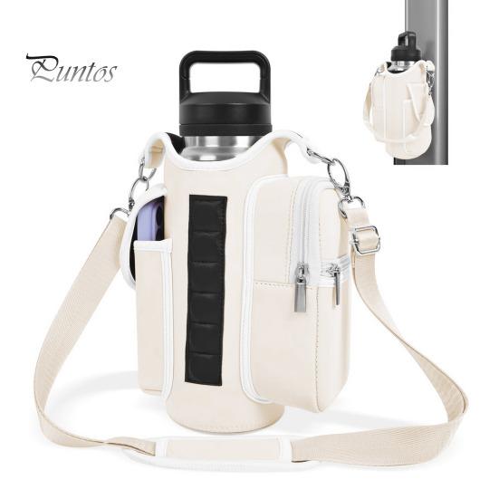 Магнитный держатель для бутылки с водой, сумка через плечо, водонепроницаемая сумка для чайника из Оксфорда для спортзала, походов на открытом воздухе, фитнеса, органайзера для необходимых вещей