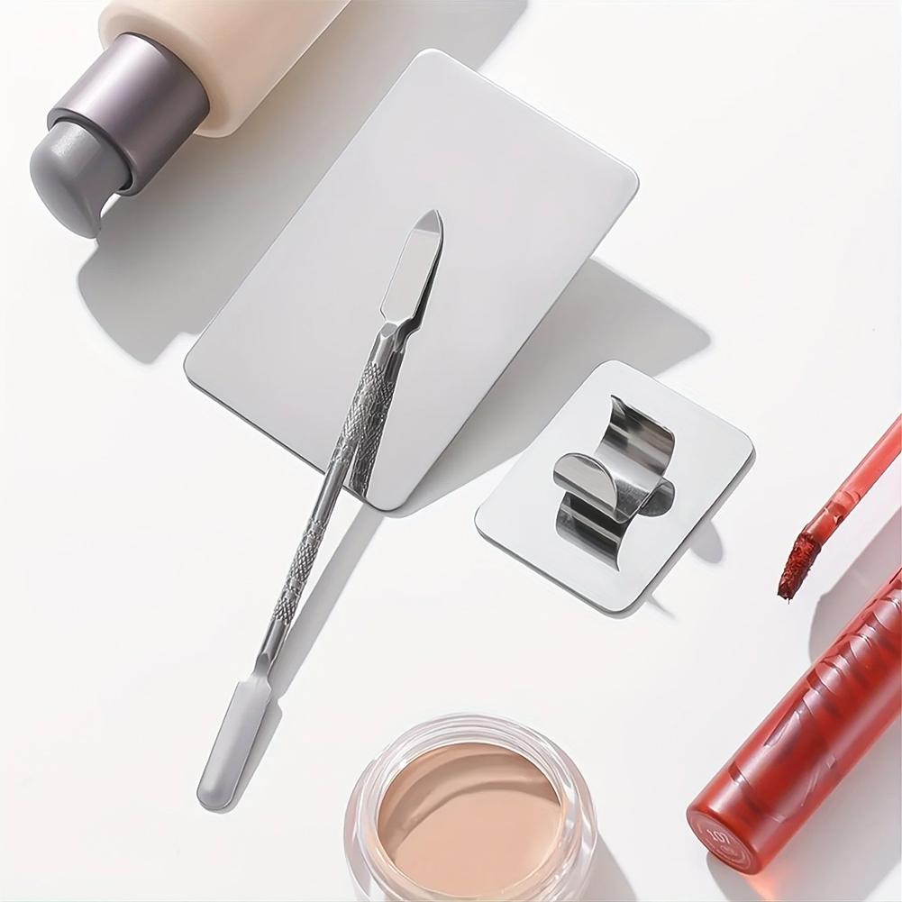 Палитра для смешивания макияжа из нержавеющей стали, шпатель для тональной основы, поднос для смешивания макияжа, палитра для нейл-арта, инструменты для красоты