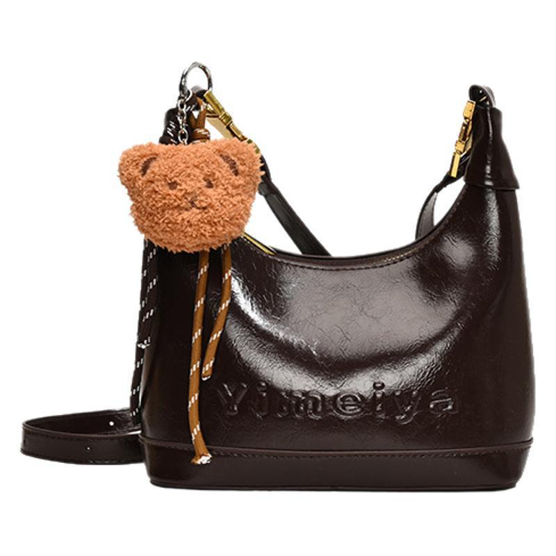 Женская вместительная фактурная сумка через плечо - 2024 Простой и стильный дизайн в виде пельменей