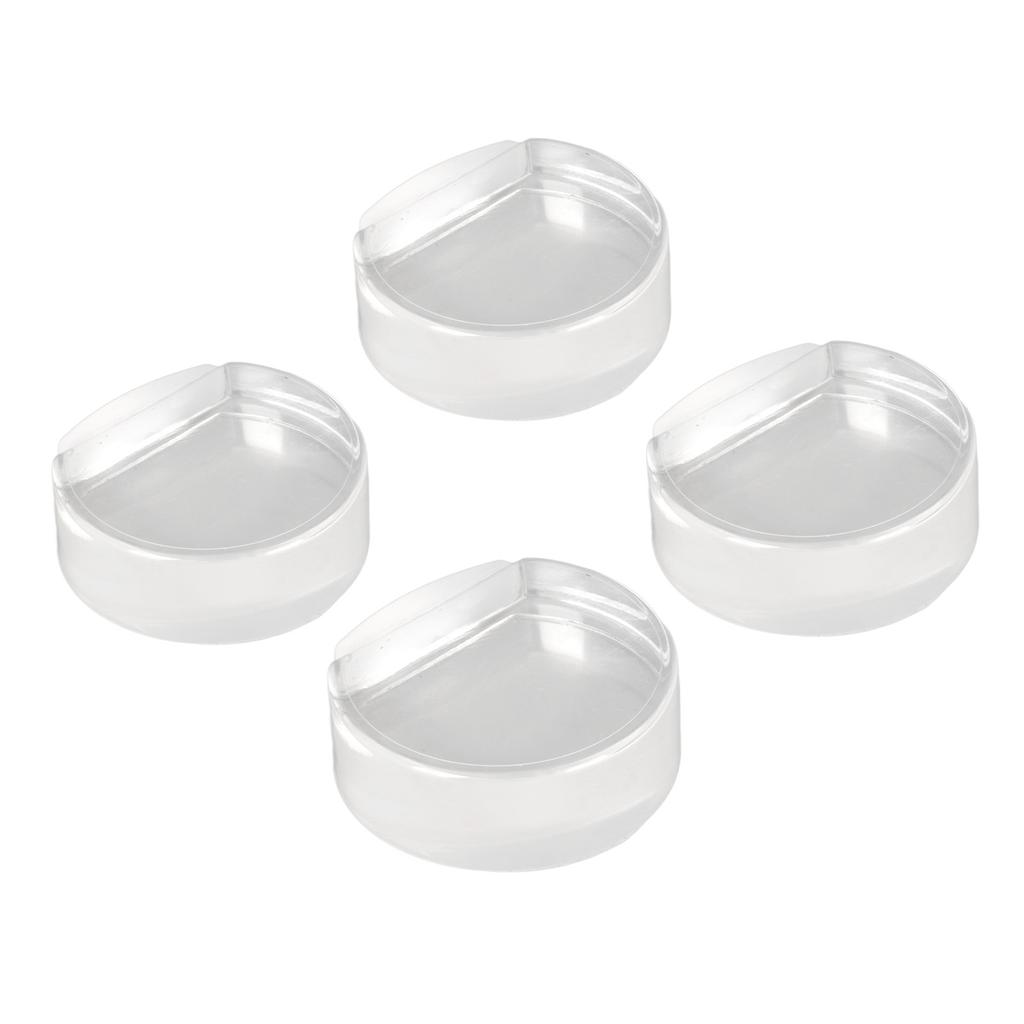 4 шт. Прозрачный дверной стопор, мягкий акриловый дверной держатель, предотвращает удар пола о дверной буфер для спальни 