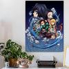 Japanese Anime Demon Slayer Cartoon Tapestry Hippie Flower Wall Carpets Dorm Decor Art Home Decor