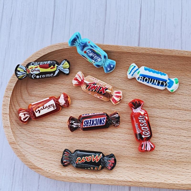 Разноцветные мини-конфеты из смолы, украшения для DIY чехлов для телефонов и аксессуаров для волос