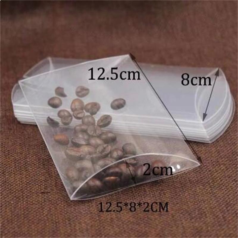 10 шт. прозрачная ПВХ-подушка подарочная коробка для конфет свадебный подарок невеста упаковка и коробка для демонстрации конфет праздничные атрибуты сувенирная коробка