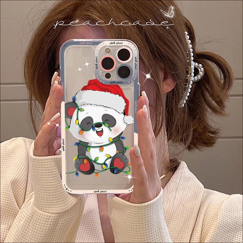 Чехол для телефона с милой пандой для IPhone 14, 13, 12, 11 Pro Max XS X XR SE 2020, 6, 7, 8 Plus, мини-защитный чехол