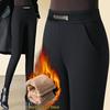 High-Waist, Slimming Plush Leggings for Women—Winter Style, Large Size, Elastic Fit, Ideal Outerwear for Middle-Aged Mothers.