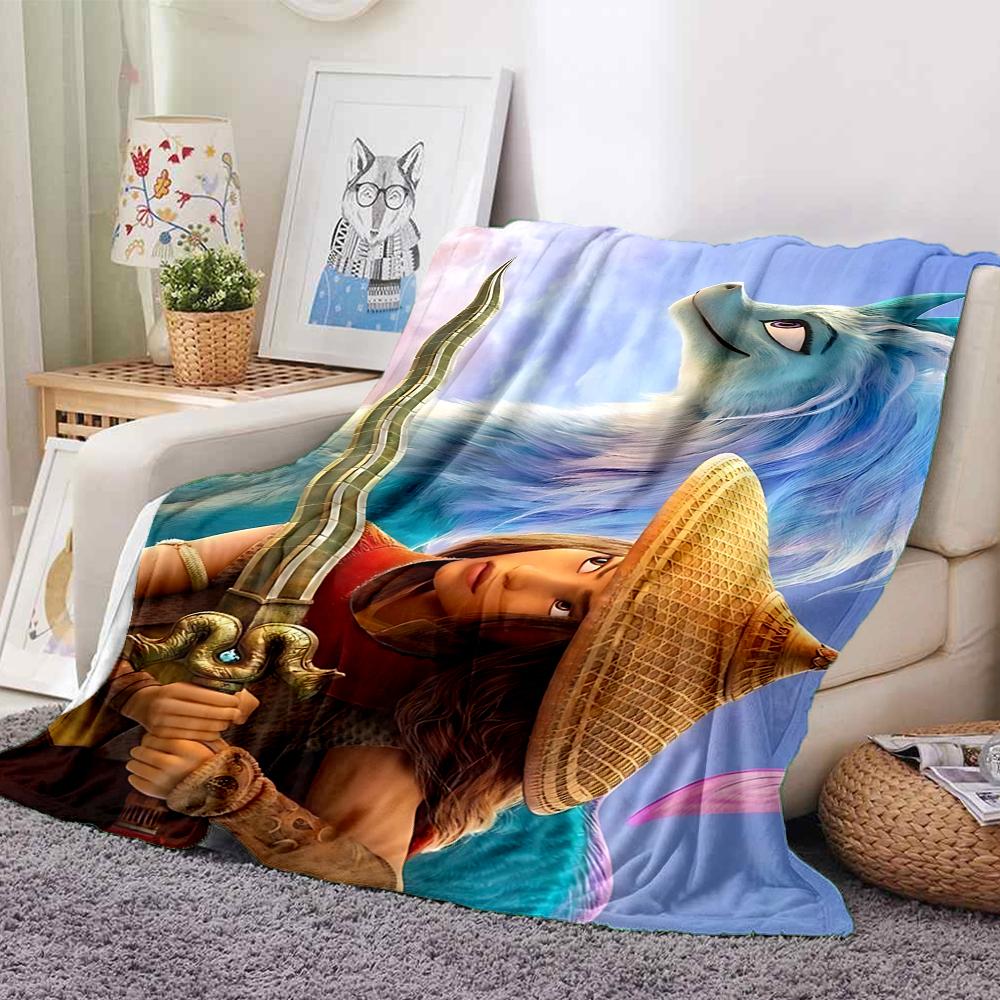 1Pc Fantasy Warrior Journey Flannel Blanket, Soft And Comfortable, Casual Warm, Camping Travel, Christmas, Halloween Xmas Gift S1457