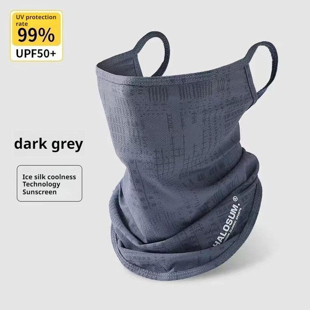 Ледяной шелк Походная маска для лица Рыбалка Велоспорт Бандана Заушный гейтор Прохладный беговой шарф Сетчатая маска N5H0