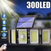 300 LEDs Solar Wall Lights Outdoor Indoor Garden Lights Motion Sensor Lamp Waterproof Powerful Solar Spotlight
