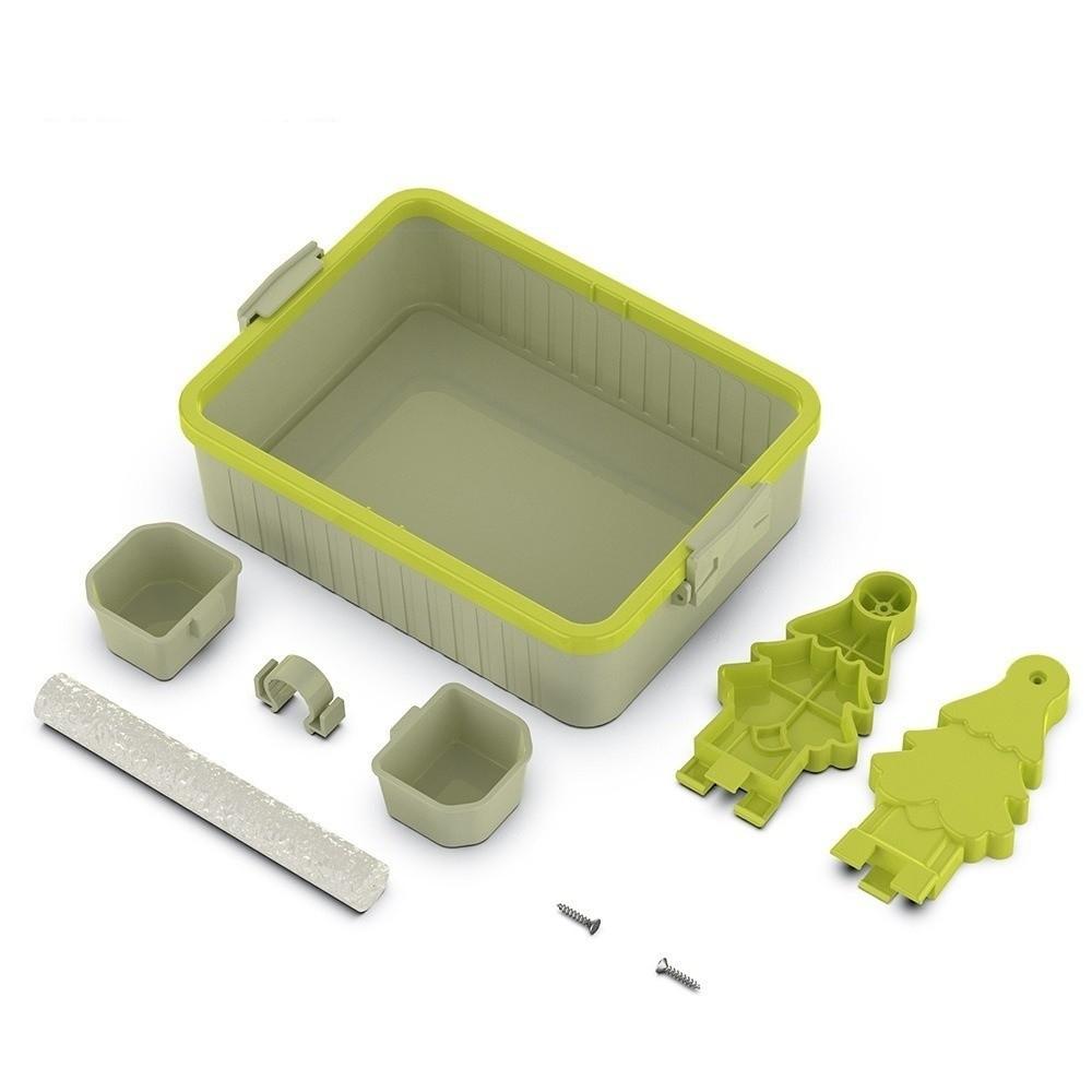 Interactive Bird Feeding Station Rack With Food Cup Parrot Desktop Stand Pet Supplies
