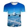 Children's Clothing T-Shirts Cool Airplane Print Fashion Loose Round Neck T-Shirt Casual Tops for Boys and Girls Kids' T-Shirt