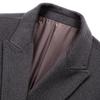 FAPAI Men's 88% Merino Wool & Silk Blend Overcoat